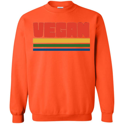 Vegan T-shirt Retro Style Veganism Orange