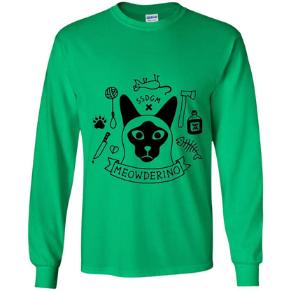 Meowderino T-shirt True Crime Cat Irish Green
