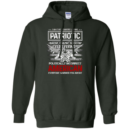 Politically Incorrect American Everyone Warned You About Military Shirt Forest Green