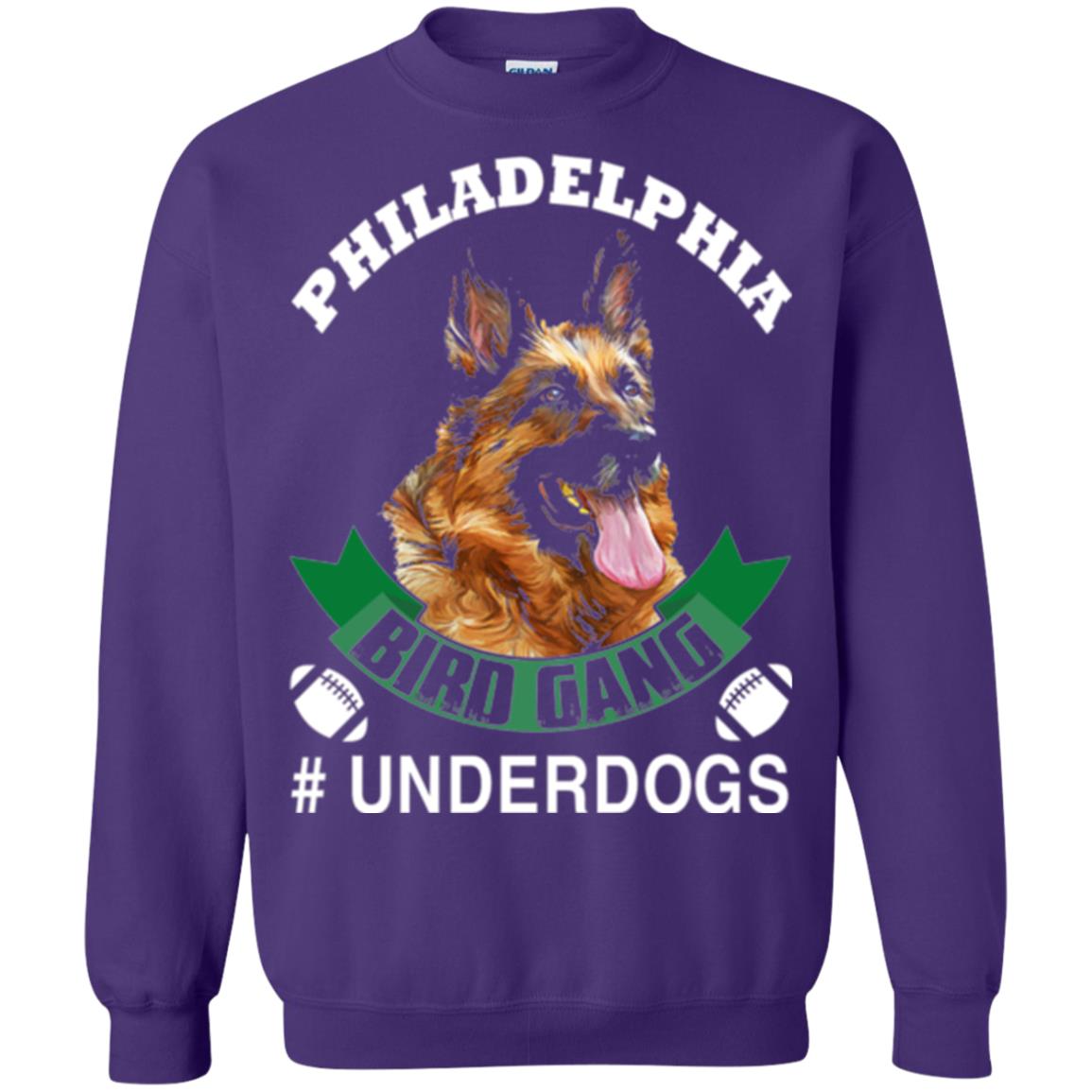 Football Lover T-shirt Philadelphia Bird Gang Underdogs 2018 Purple