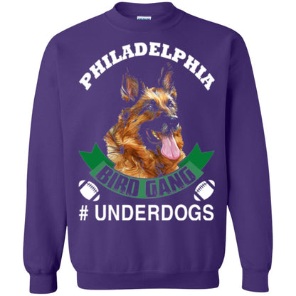 Football Lover T-shirt Philadelphia Bird Gang Underdogs 2018 Purple