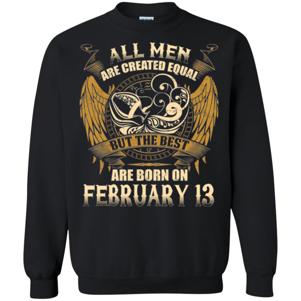 Aquarius T-shirt The Best Are Born On February 13 Black