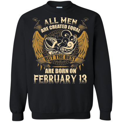 Aquarius T-shirt The Best Are Born On February 13 Black