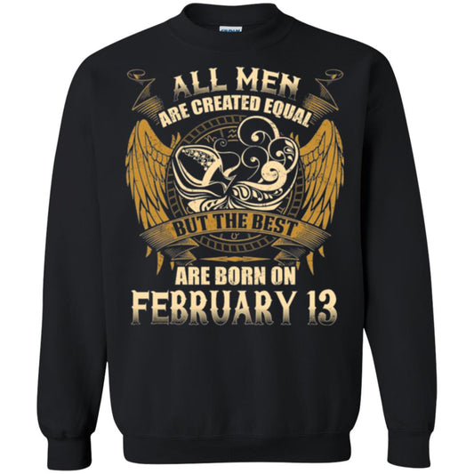 Aquarius T-shirt The Best Are Born On February 13 Black