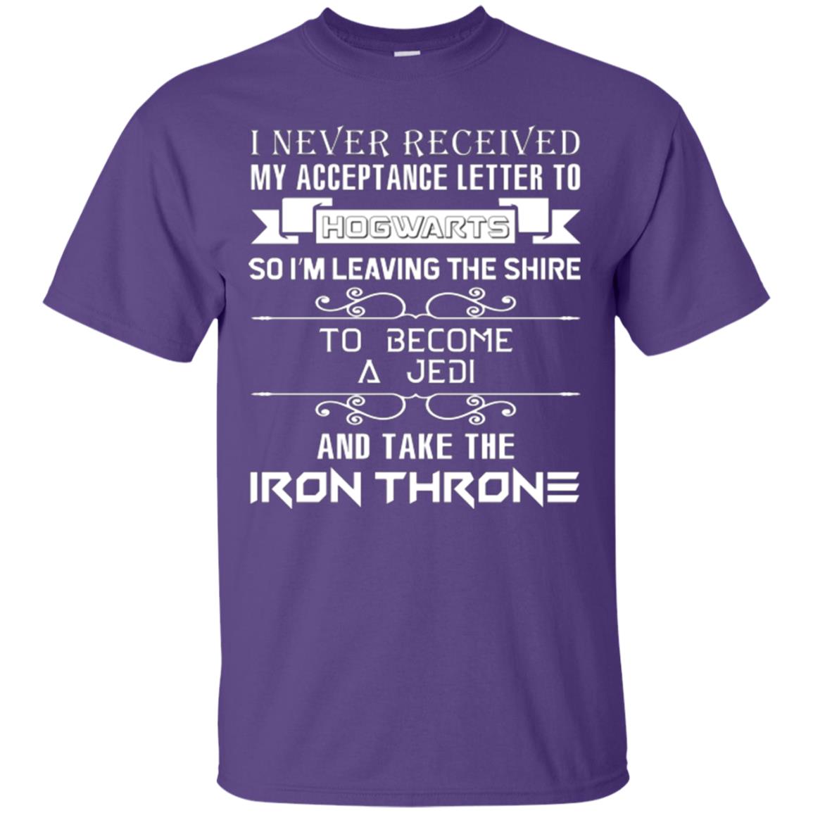 I Never Received My Acceptance Letter To Hogwarts Harry Potter Fan T-shirt Purple