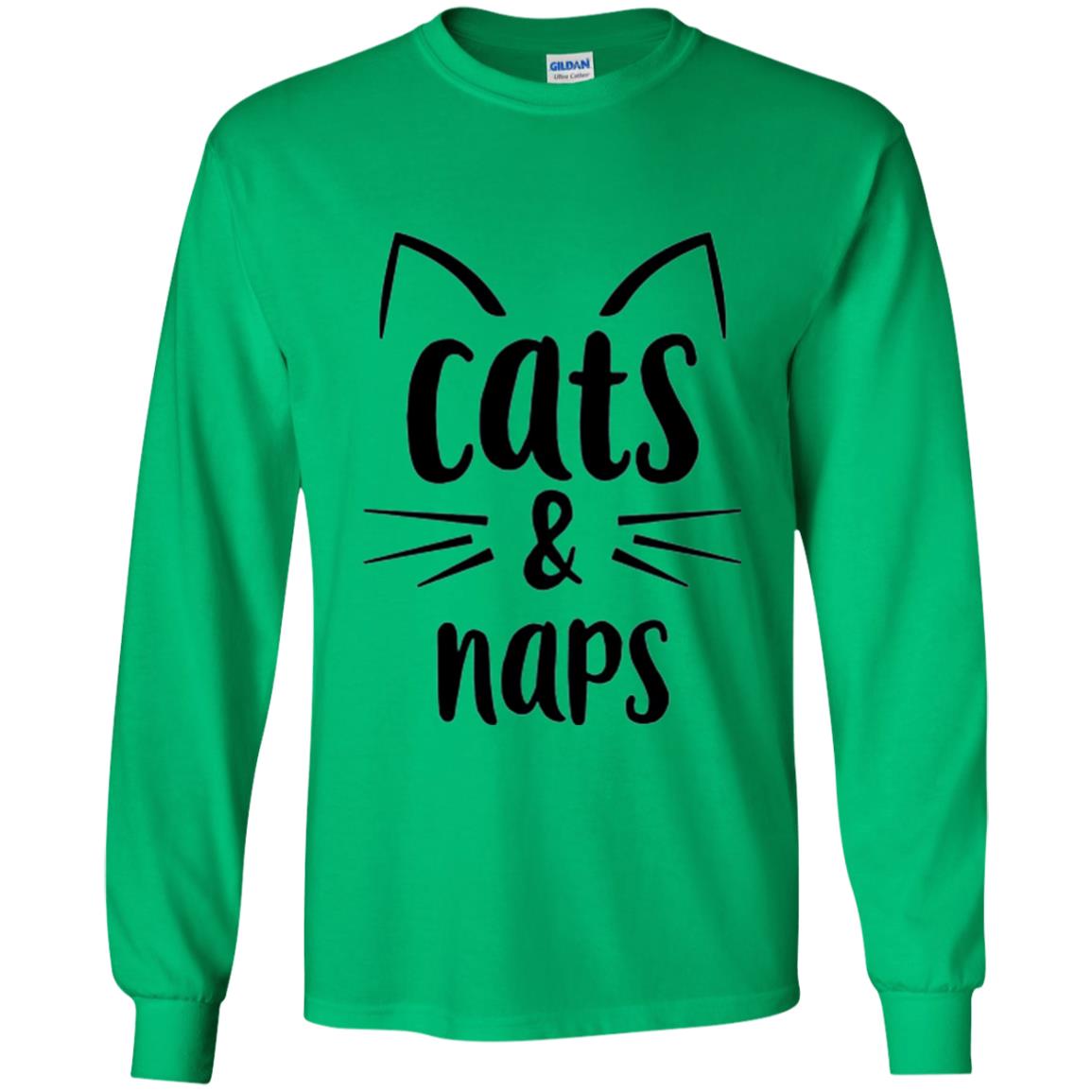Cats And Naps Lovers T-shirt Irish Green