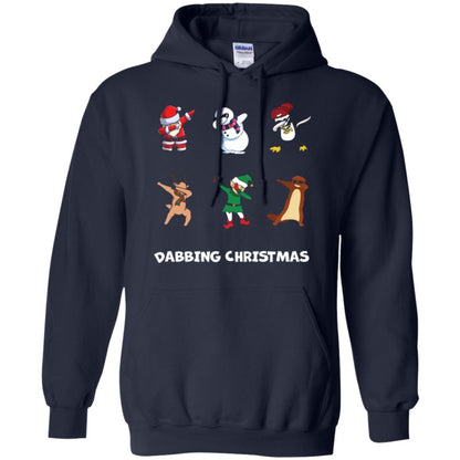 Dabbing Christmas T-shirt Navy