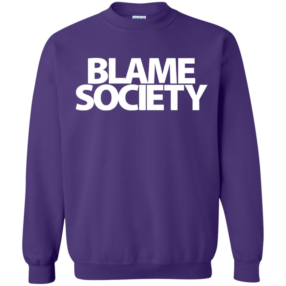 Mens Blame Society Urban Hip Hop T-shirt Purple