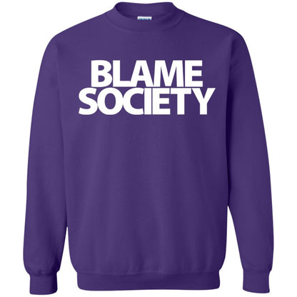 Mens Blame Society Urban Hip Hop T-shirt Purple