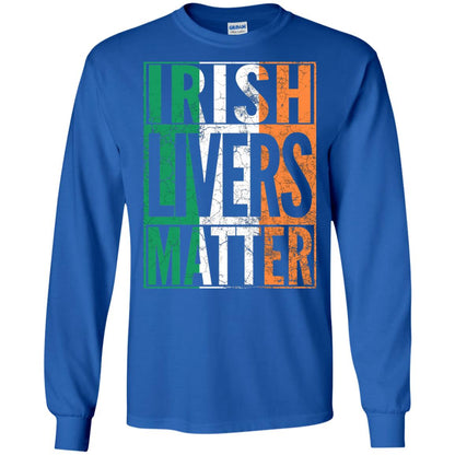 Irish Livers Matter St. Patrick_s Day T-shirt Royal
