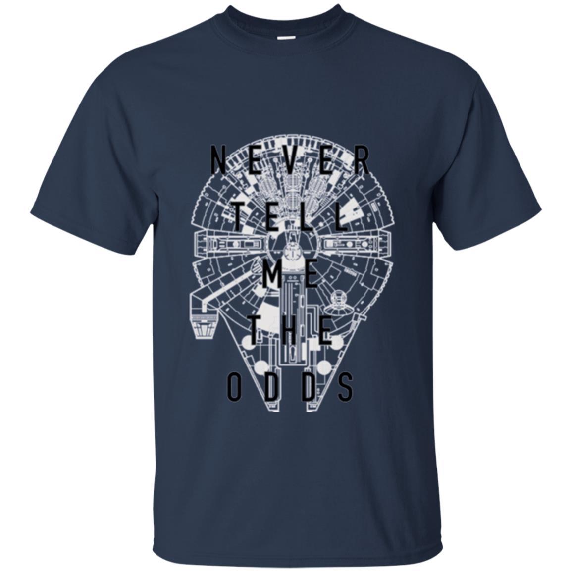 Film T-shirt Falcon Never Tell Me The Odds T-shirt Navy