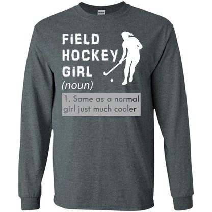 Field Hockey Girl Hockey Lover T-shirt Dark Heather