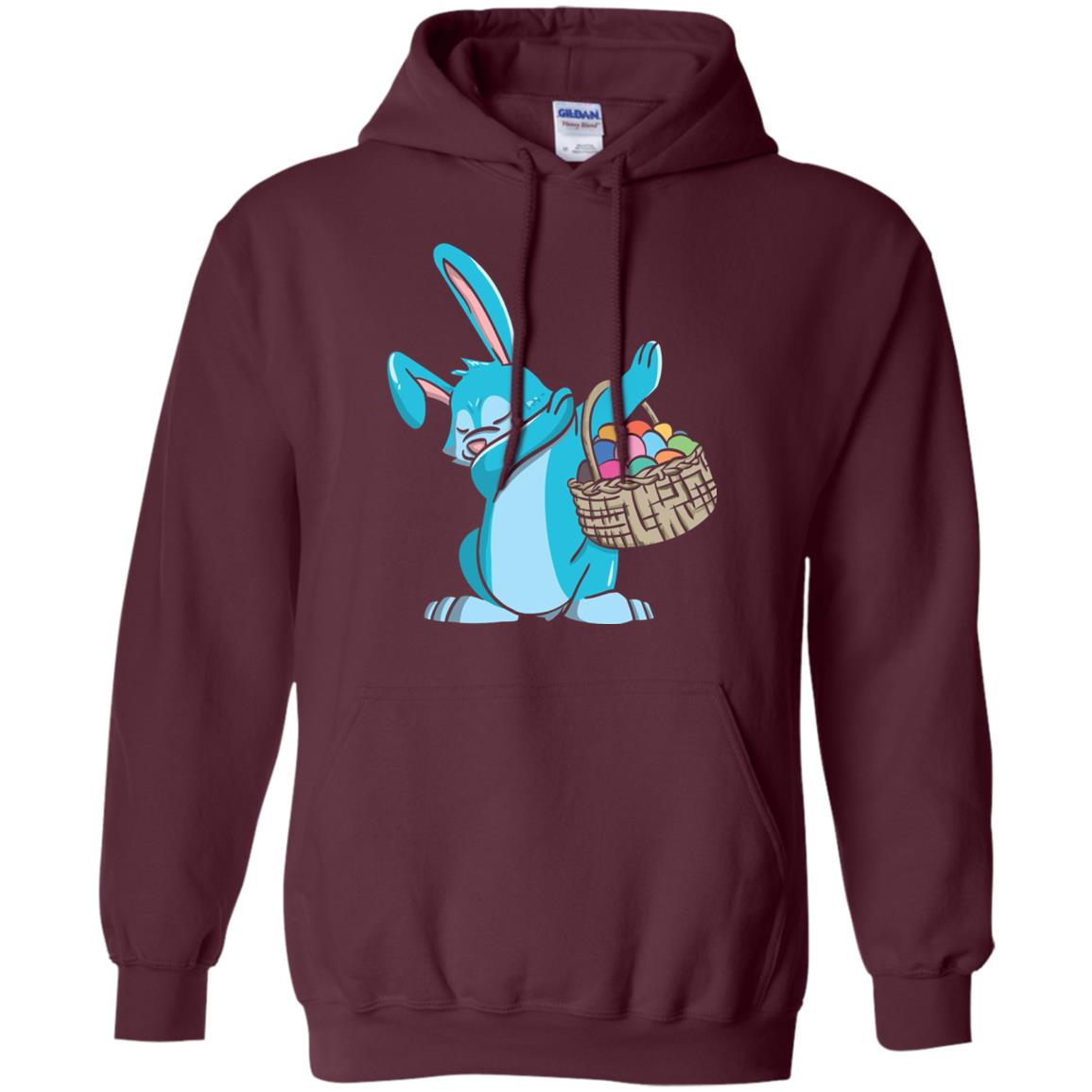 Easter Bunny Dab Easter Shirt Maroon