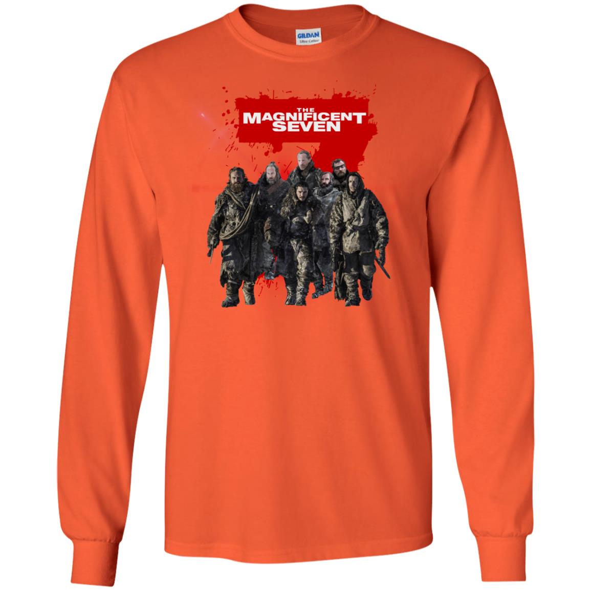 The Magnificent Seven Game Of Thrones Version T-shirt Orange
