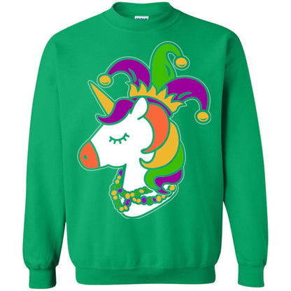 Mardi Gras Unicorn T-shirt Irish Green