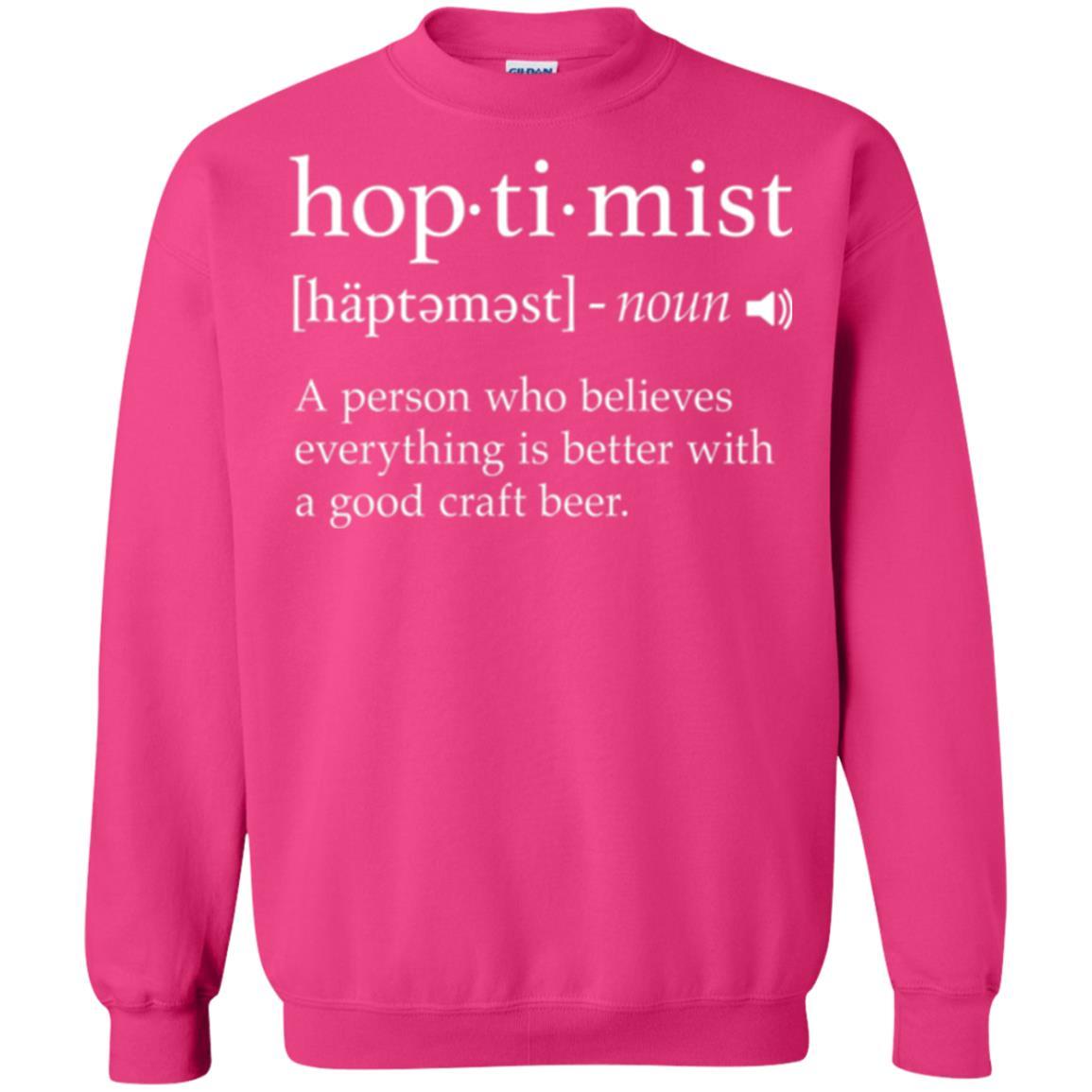 Beer Lover T-shirt Hoptimist Definition Heliconia