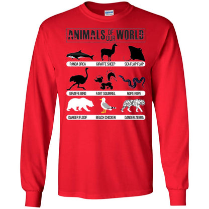 Save Animals Of Our World T-shirt Red