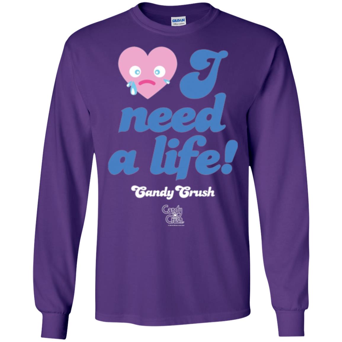 Candy Game T-shirt I Need A Life Purple
