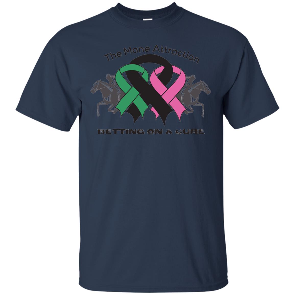 The Mane Attraction Cancer Betting On A Cure Shirt Navy