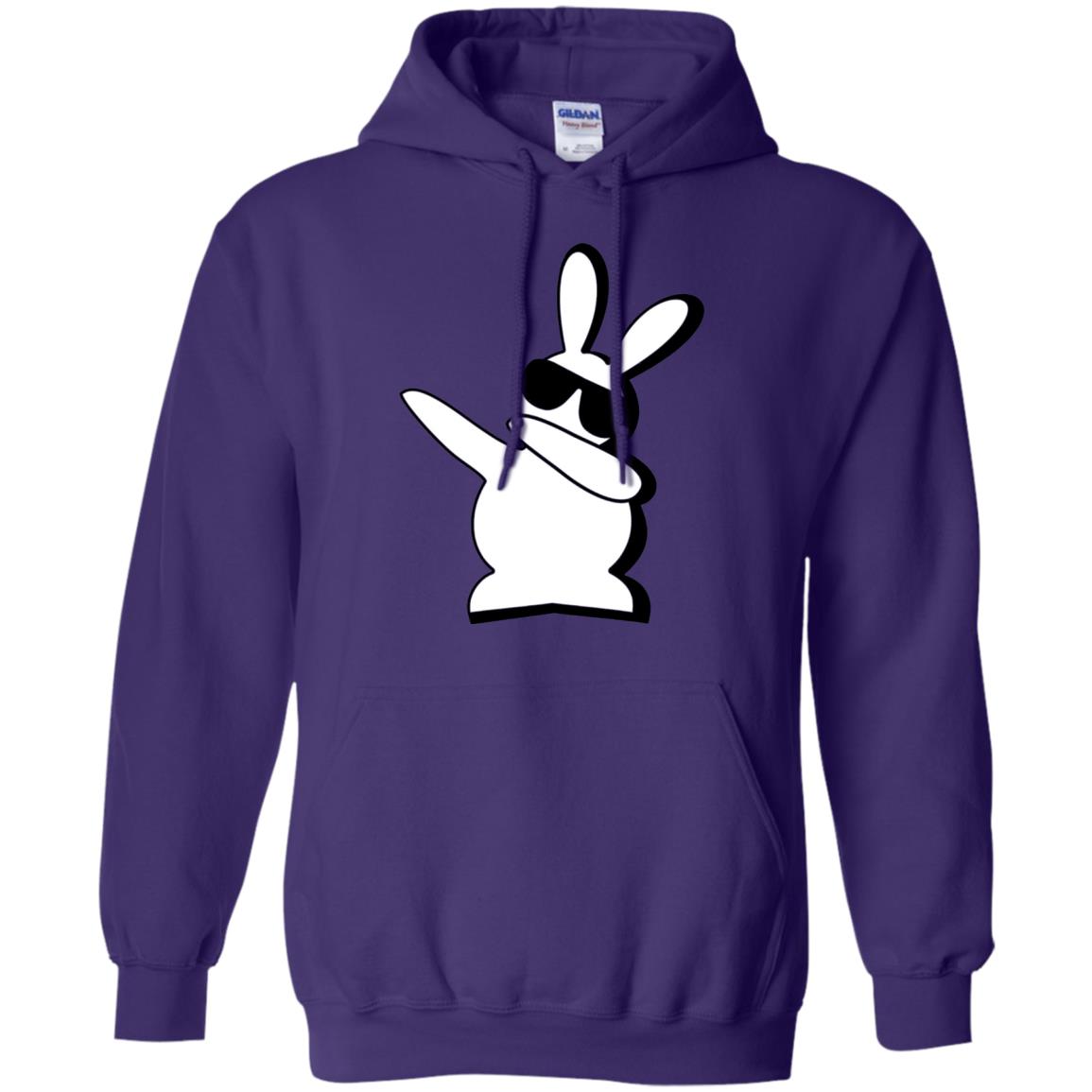 Dabbing Hip Hop Bunny Easter Shirt Purple