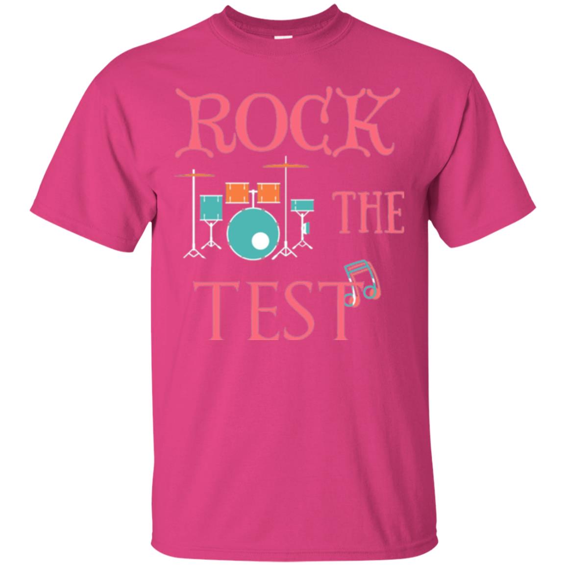 Rock The Test Professor Teacher T-shirt Heliconia