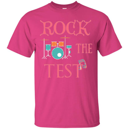 Rock The Test Professor Teacher T-shirt Heliconia