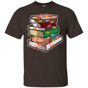 Fairy Lights Christmas Gift T-shirt Book Lover