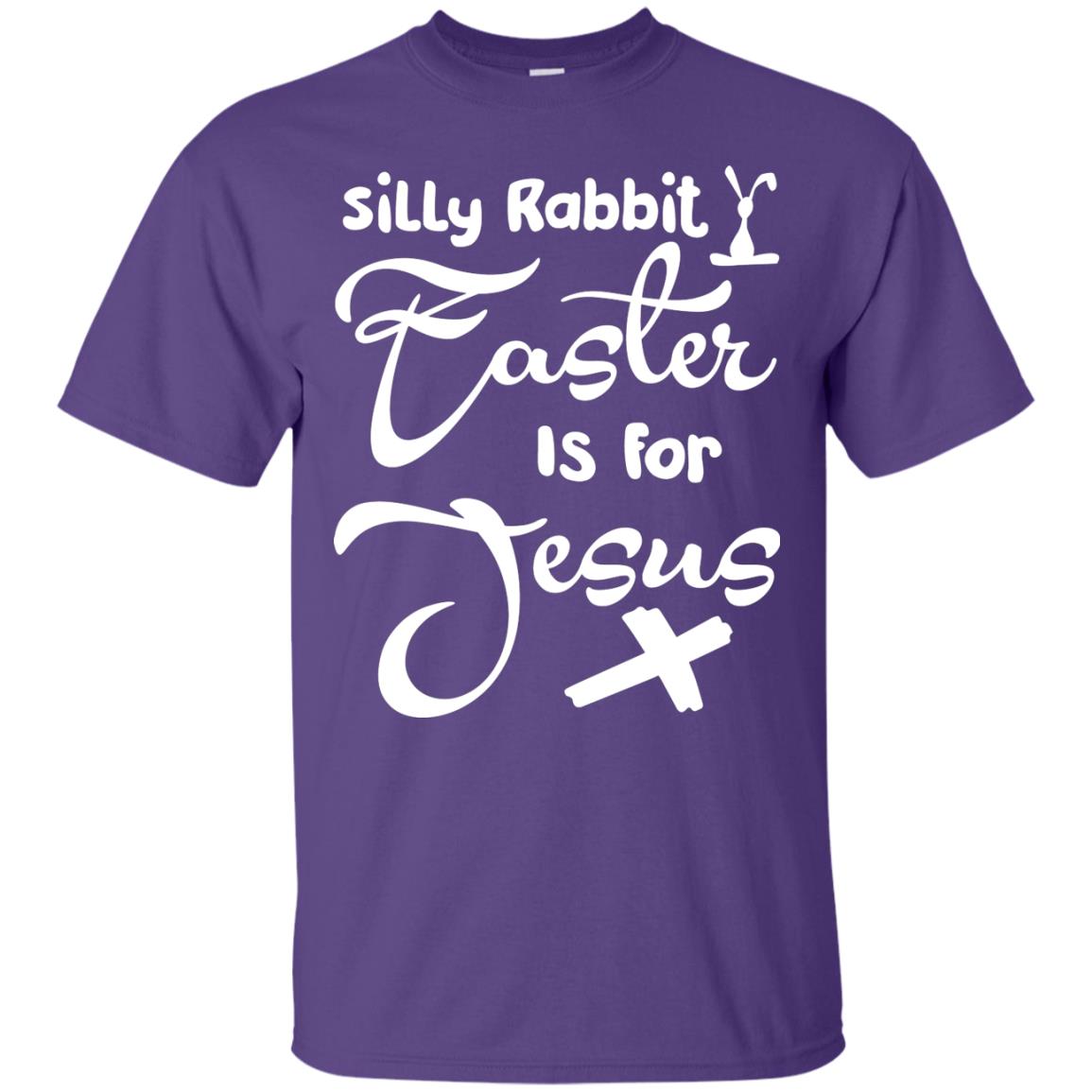 Silly Rabbit Easter Is For Jesus Christian T-shirt For Easter Day Purple