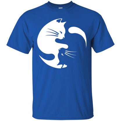 Ying Yang Cat T-shirt Royal