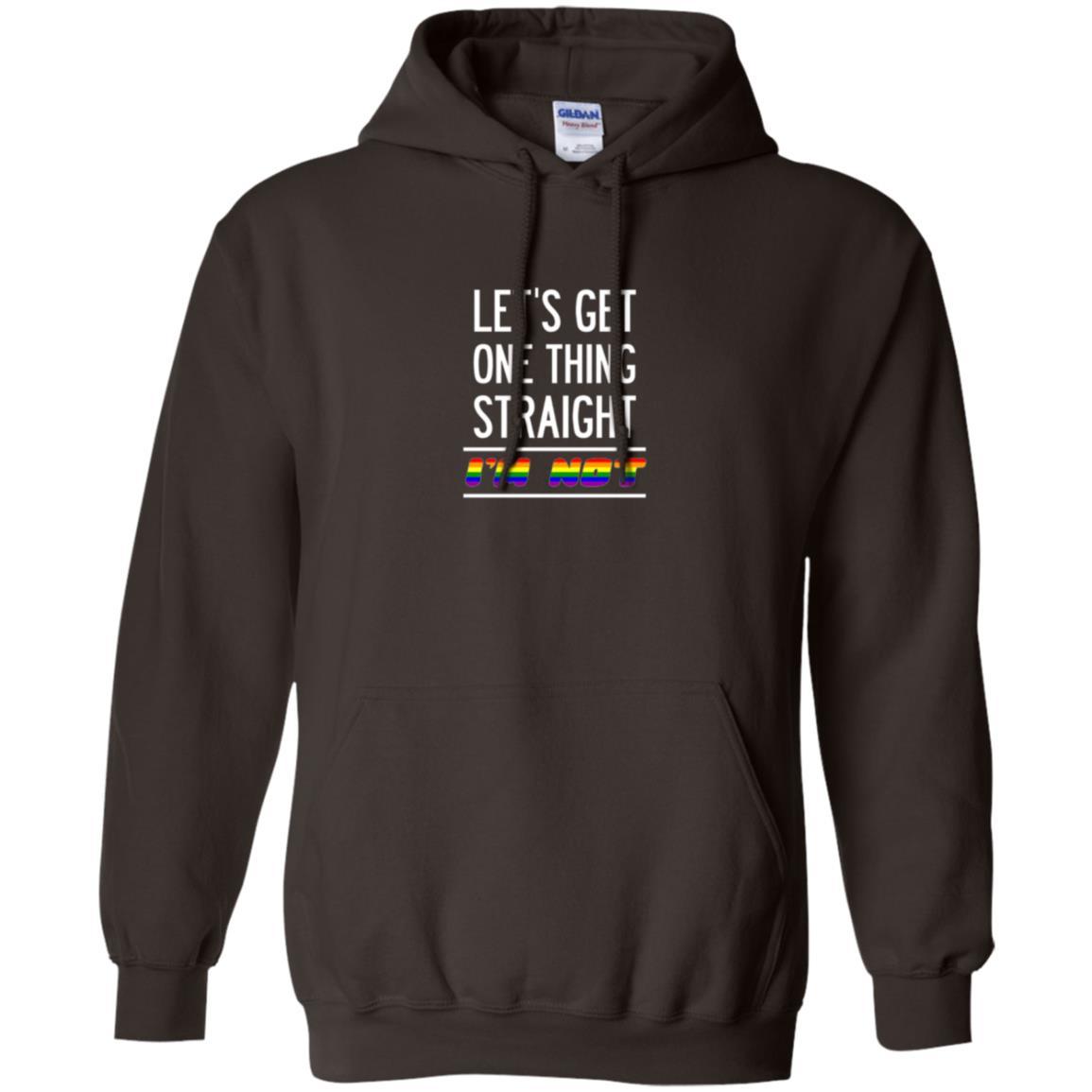Lgbt T-shirt Let's Get One Thing Straight I'm Not Dark Chocolate