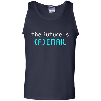 Woman's Right T-shirt The Future Is Femail Navy
