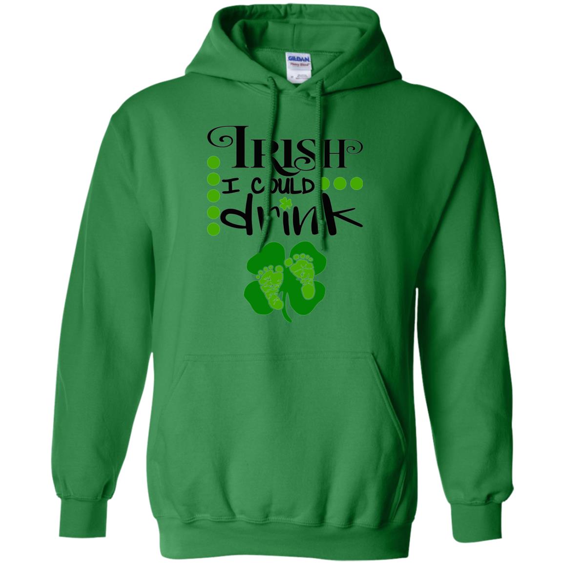 Baby Irish I Could Drink Pregnancy St Patrick_s Day T-shirt Irish Green