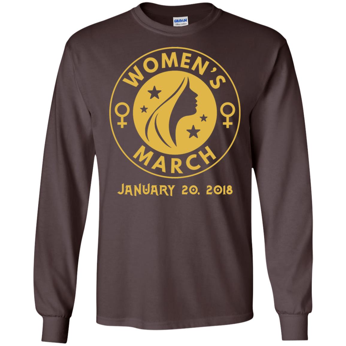 Women_s Right T-shirt Women_s March January 20th 2018 Protest Dark Chocolate