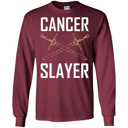 Cancer Slayer Cancer Survivor Shirt Maroon