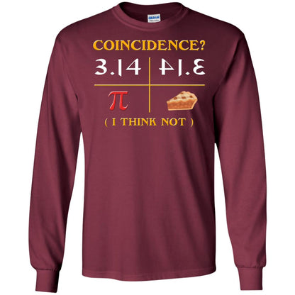 Pi Day 2018 Funny Pie Style T-shirt For Math Geeks Maroon