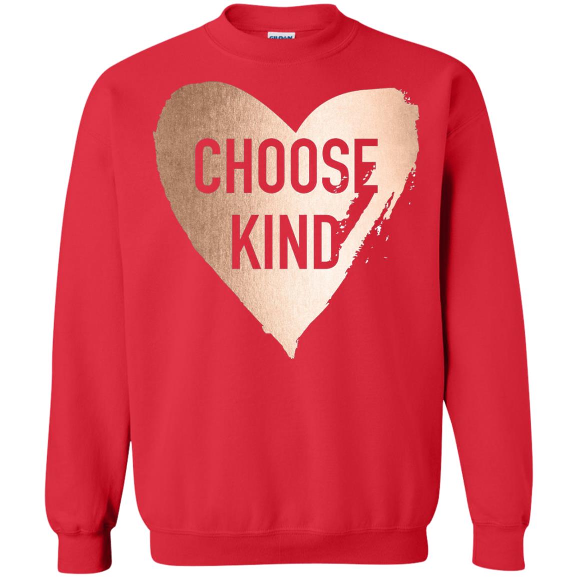 Choose Kind Anti Bullying Rose Gold T-shirt Red