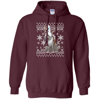 Film T-shirt Frozen Olaf Sven Riding Antler Maroon
