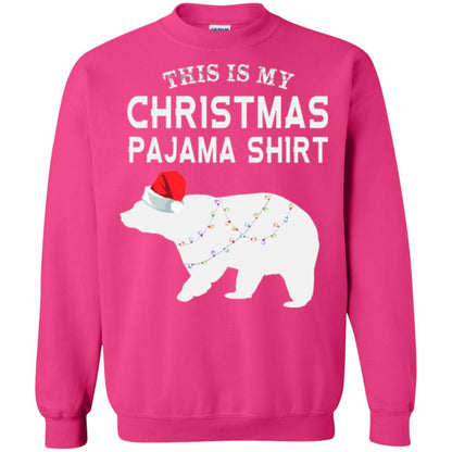 Polar Bear T-shirt This Is My Christmas Pajama Heliconia