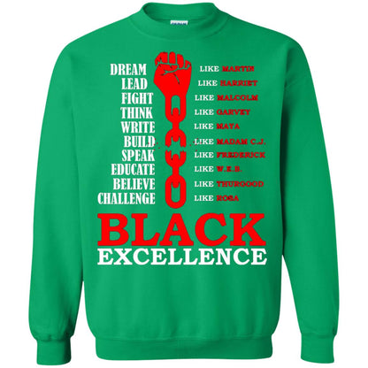 Black Excellence Black Af Proud African American T-shirt Irish Green