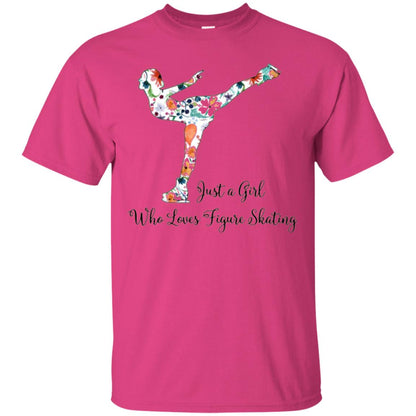 Just A Girl Who Loves Figure Skating T-shirt Heliconia
