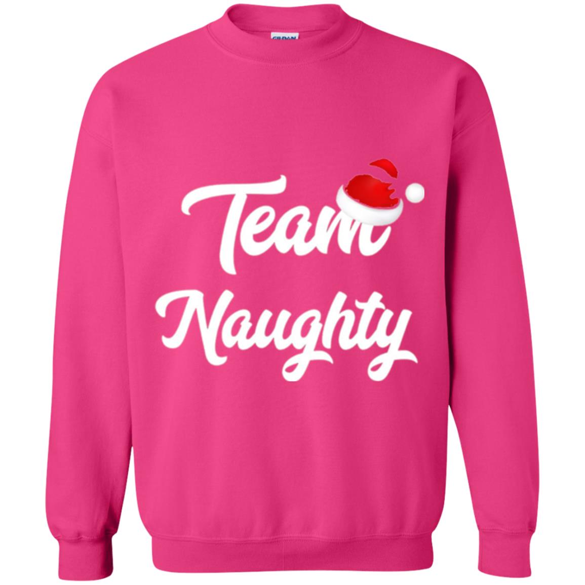 Christmas T-shirt Team Naughty Heliconia