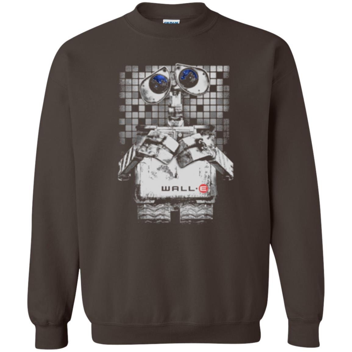 Film T-shirt Wall-e Tile Portrait Graphic Dark Chocolate