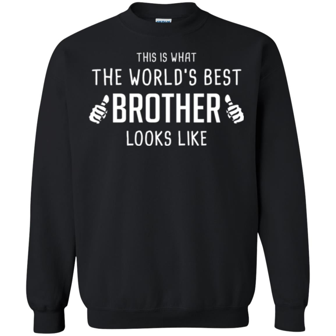 Brother T-shirt This Is What The Worlds Best Brother Looks Like Black