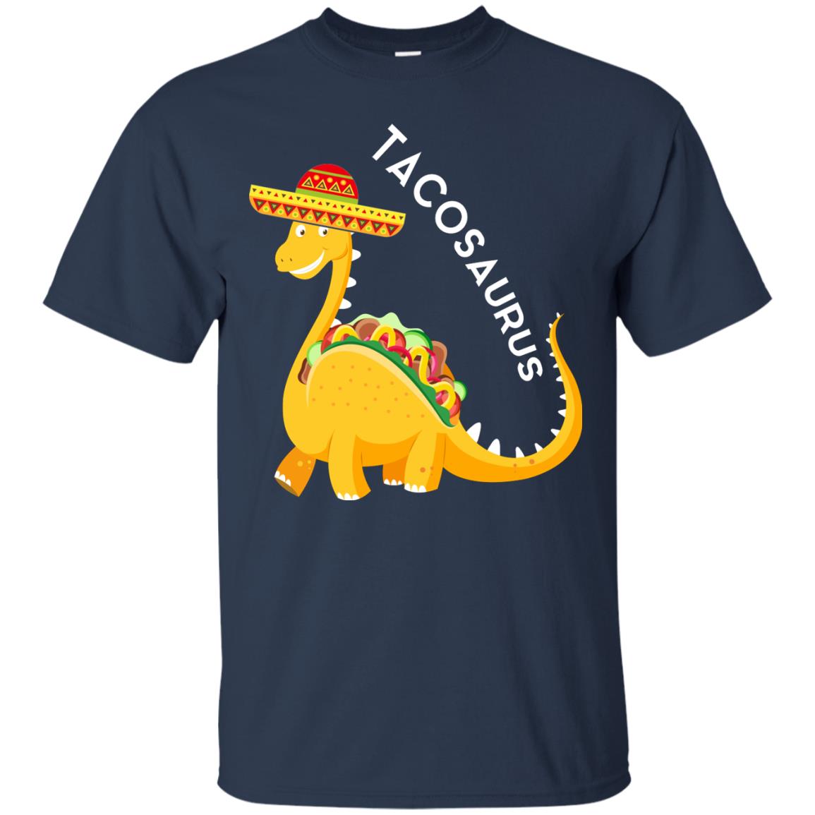 Tacosaurus Tacos Dinosaurus Cinco De Mayo Mexican T-shirt Navy