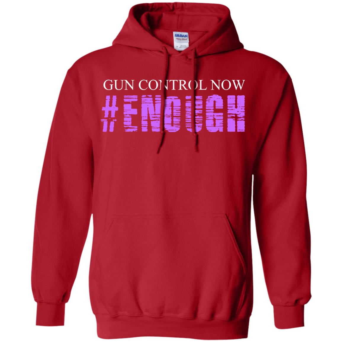 Anti Gun T-shirt Gun Control Now Enough Red