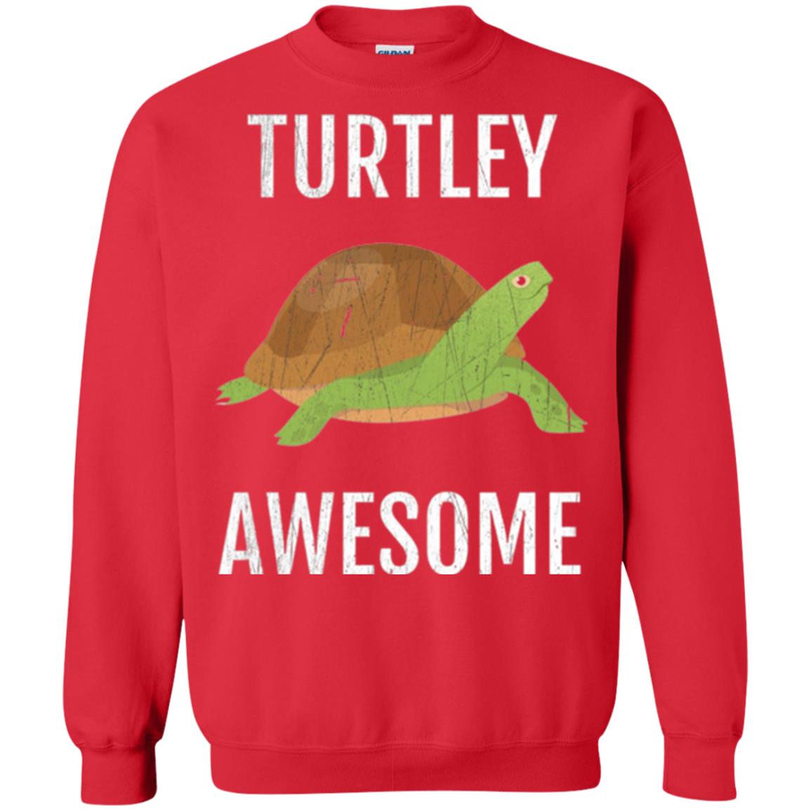 Turtle T-shirt Turtley Awesome Red