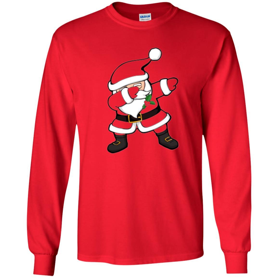 Merry Christmas T-shirt Dabbing Santa Claus Red