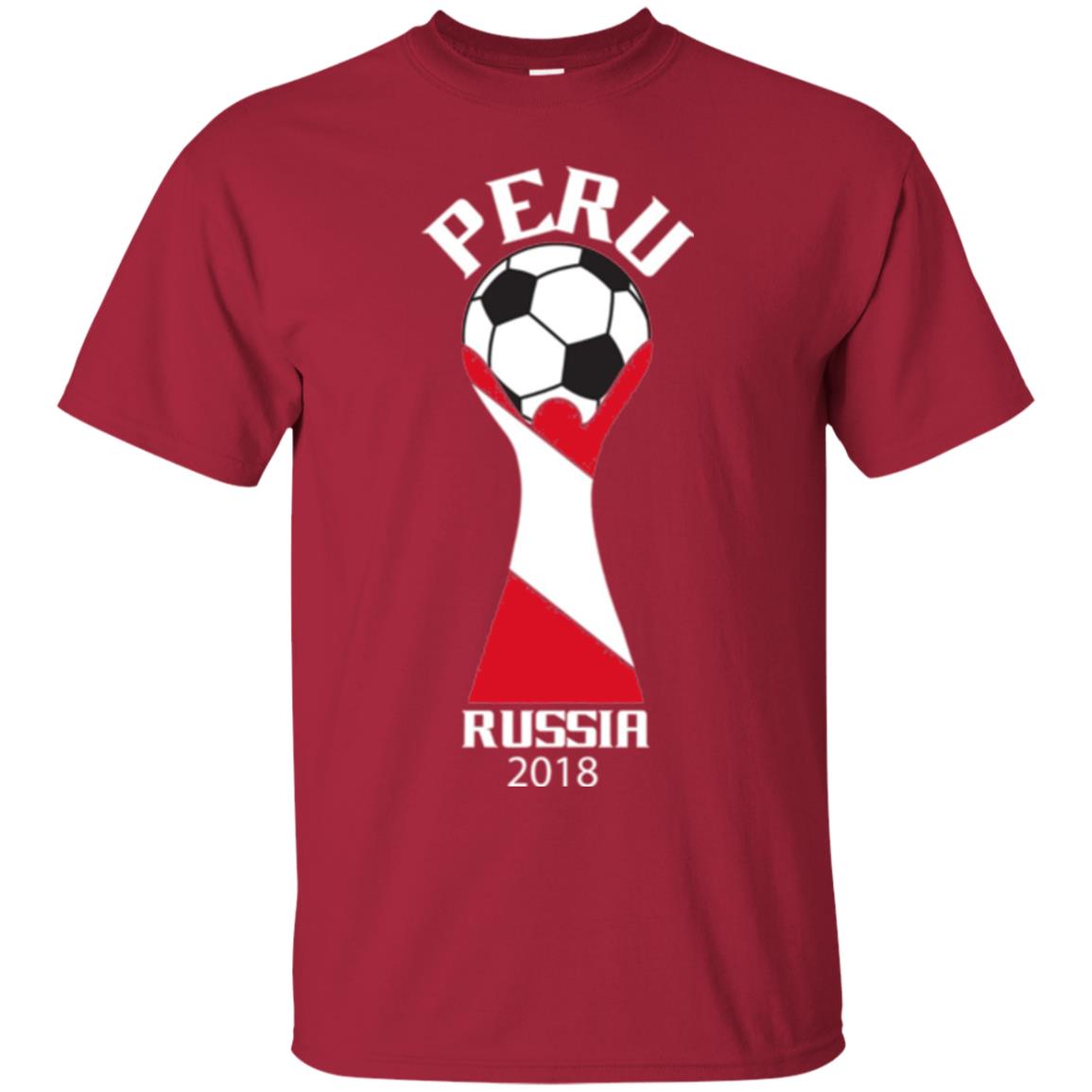 Football Lovers T-shirt Peru Russia 2108 Cardinal