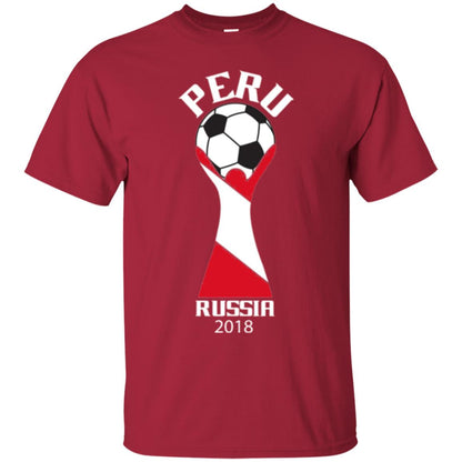 Football Lovers T-shirt Peru Russia 2108 Cardinal