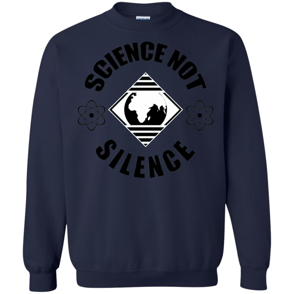 Scientist T-shirt Science Not Silence T-shirt Navy